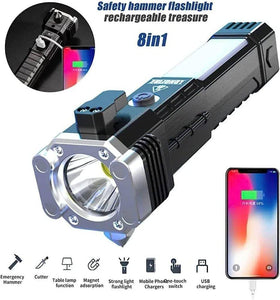 Laser LED Tactical Flashlight With 1Km Range and long lasting backup | german Imported